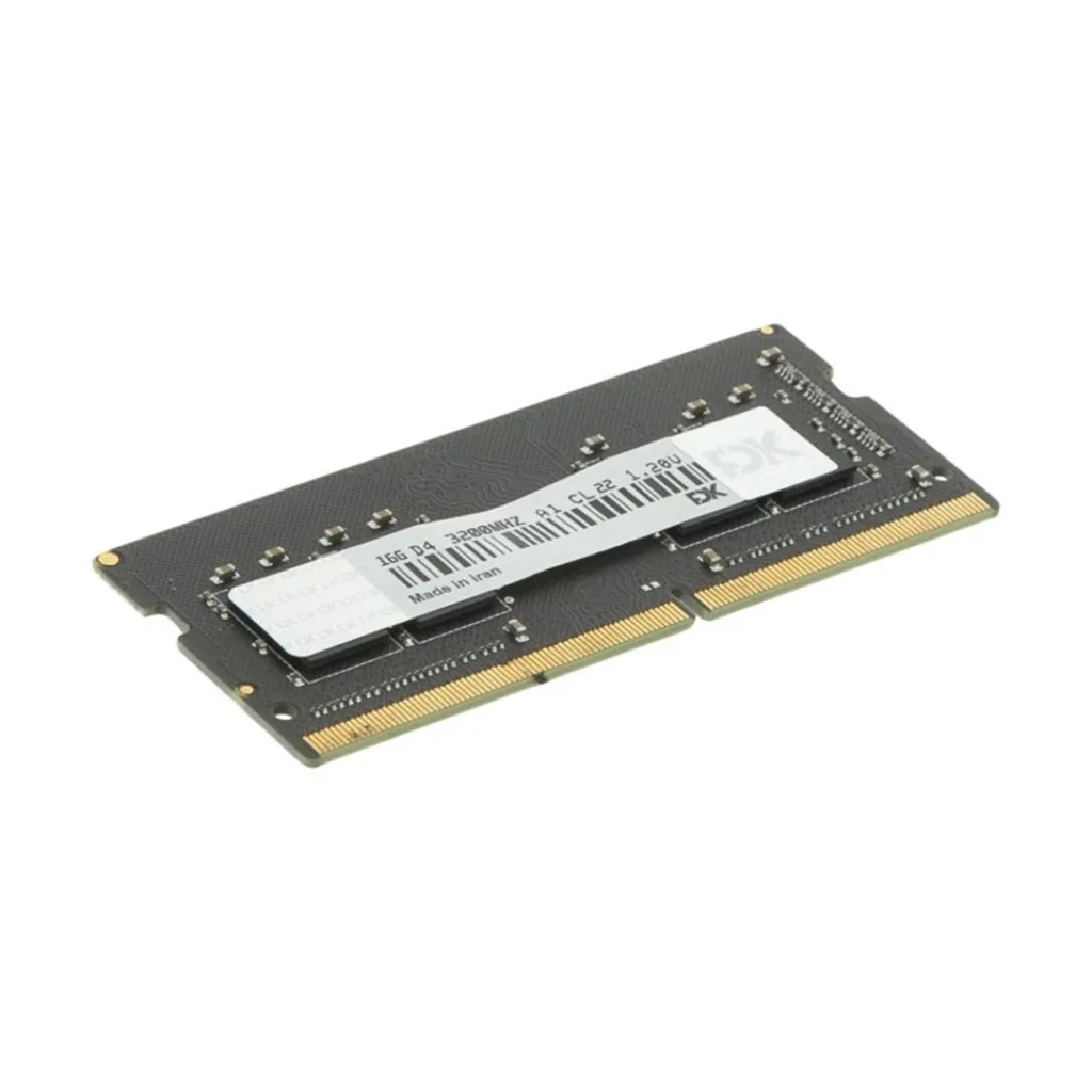 رم لپ‌تاپ DDR4 تک کاناله 3200 مگاهرتز 22 فدک مدل Laptop 16GBRAM fadak