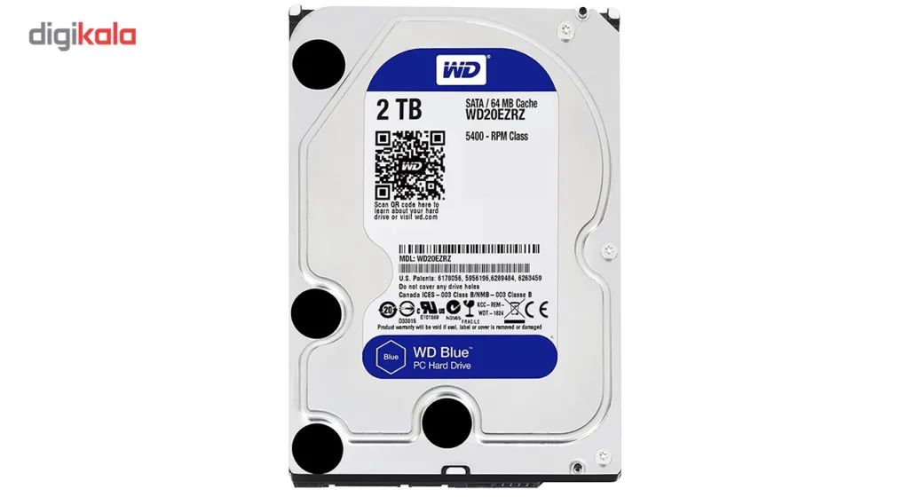 هارددیسک اینترنال وسترن دیجیتال مدل Blue WD20EZRZ ظرفیت 2 ترابایت