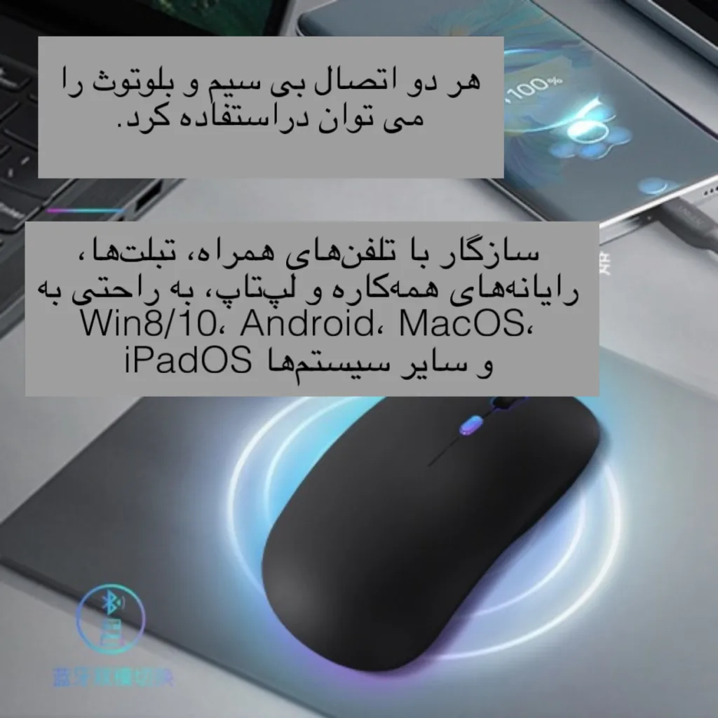ماوس بی سیم مدل 2.4G/LT