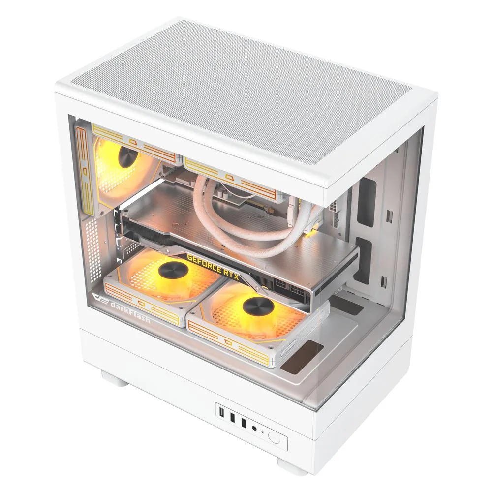 کیس کامپیوتر گیمینگ دارک فلش مدل DB330M M-ATX WH