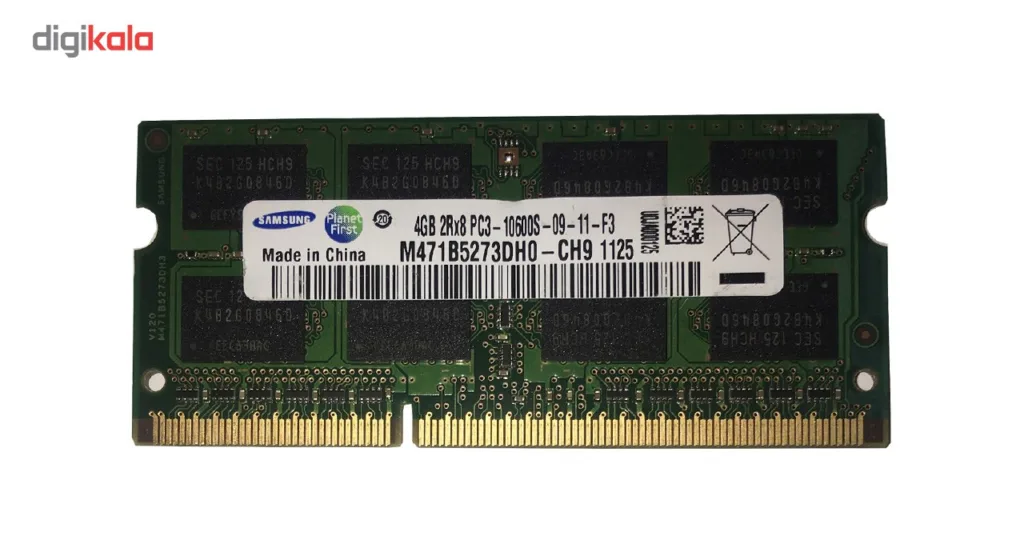 رم لپ تاپ سامسونگ مدل DDR3 10600s MHz ظرفیت 4 گیگابایت