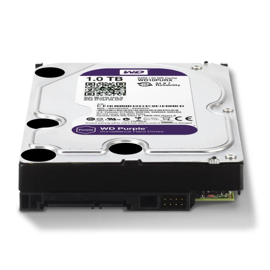 هارددیسک اینترنال وسترن دیجیتال مدل Purple WD10PURX ظرفیت 1 ترابایت