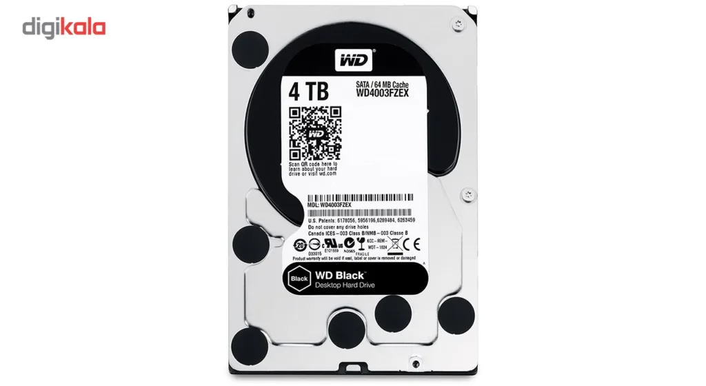 هارددیسک اینترنال وسترن دیجیتال مدل Black WD4003FZEX ظرفیت 4 ترابایت