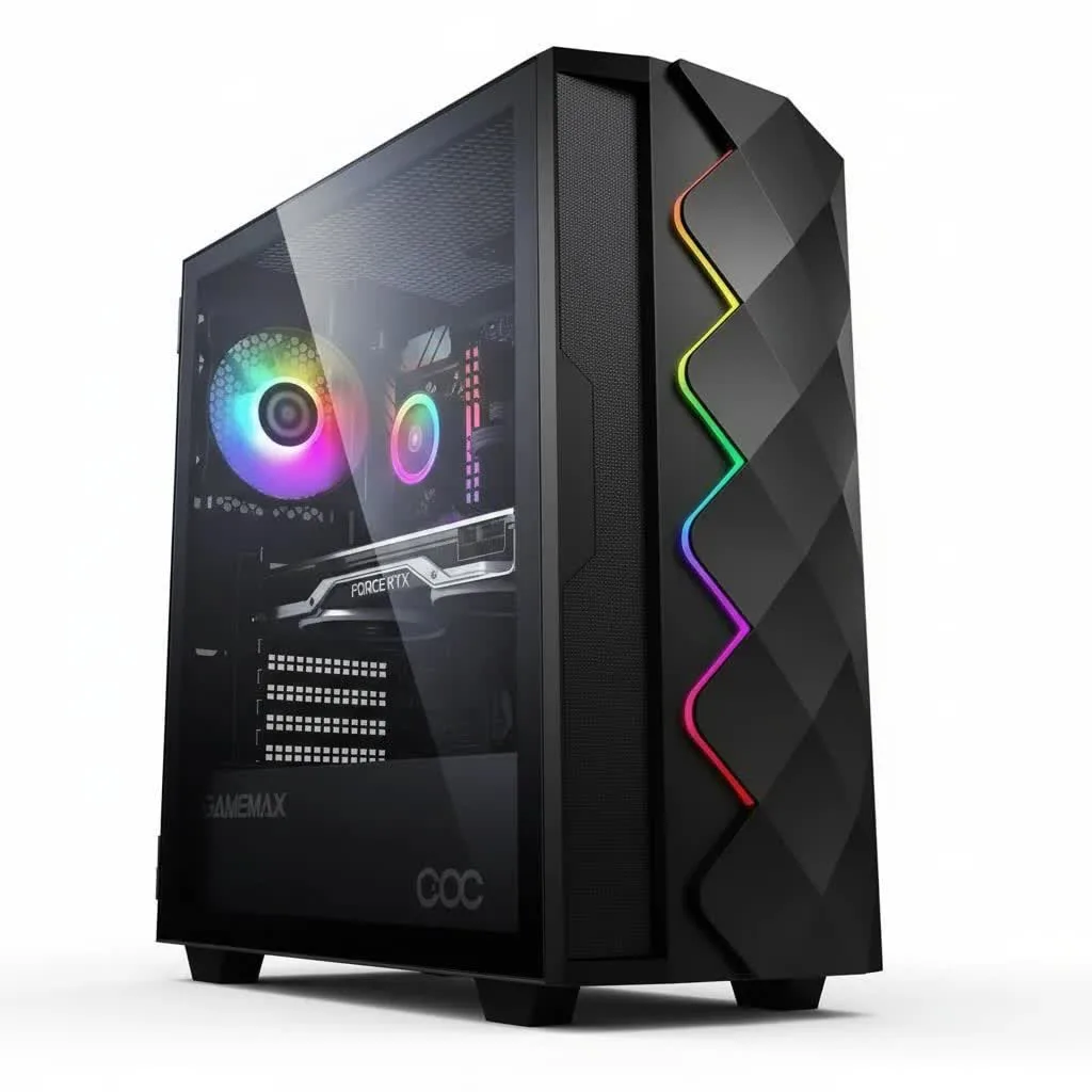 کامپیوتر دسکتاپ گیم مکس مدل  Diamond Black-GAMING-PcPishro