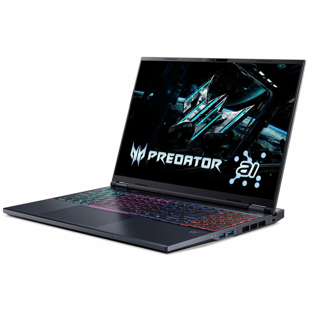 لپ تاپ 16 اینچی ایسر مدل Predator Helios Neo 16 AI PHN16-73-97BP-Core Ultra 9 275HX-16GB DDR5 6400MHz-1TB SSD-RTX5060 8GB-QHD 180Hz