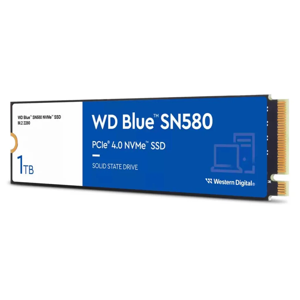 اس اس دی اینترنال PCIe Gen4 x4 وسترن دیجیتال مدل WD Blue SN580 NVMe  ظرفیت 1 ترابایت