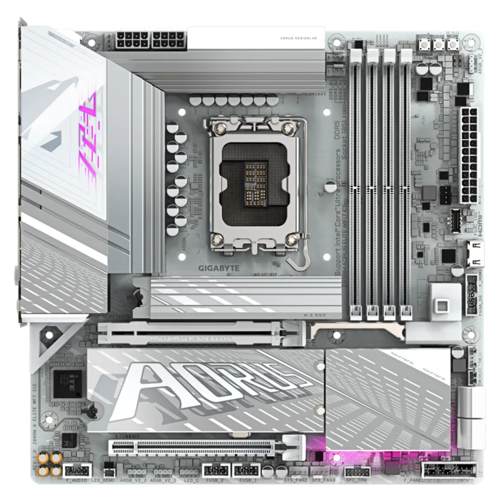 مادربرد گیگابایت مدل Z890M AORUS ELITE WIFI7 ICE