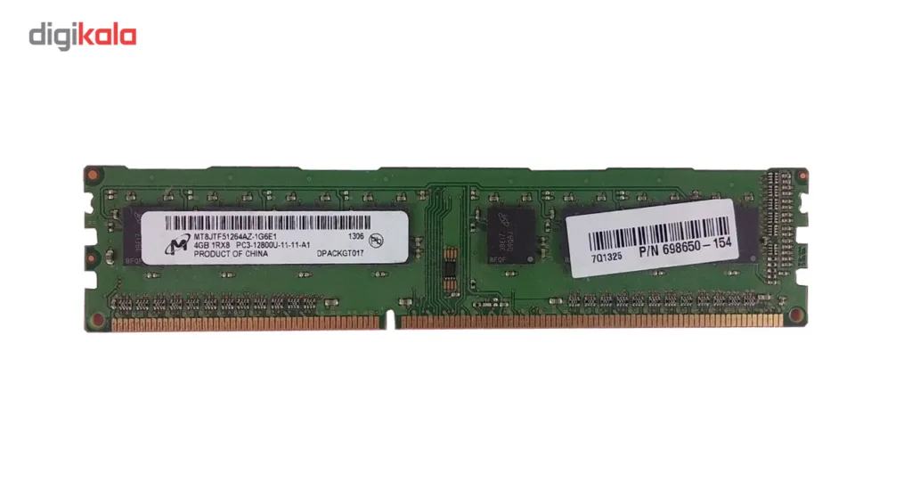 رم کامپیوتر میکرون مدل DDR3 -12800 1600MHz ظرفیت 4 گیگابایت