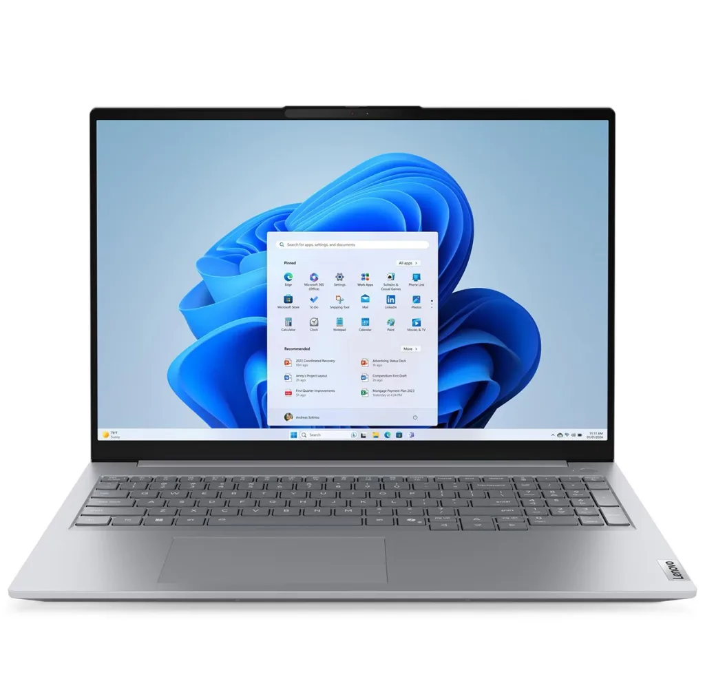لپ تاپ 16 اینچی لنوو مدل ThinkBook 16 G8 IAL-Core Ultra 7 255H-32GB DDR5 5600MHz-1TB SSD-IPS 60Hz-Backlit-Fingerprint به همراه کیف - کاستوم شده