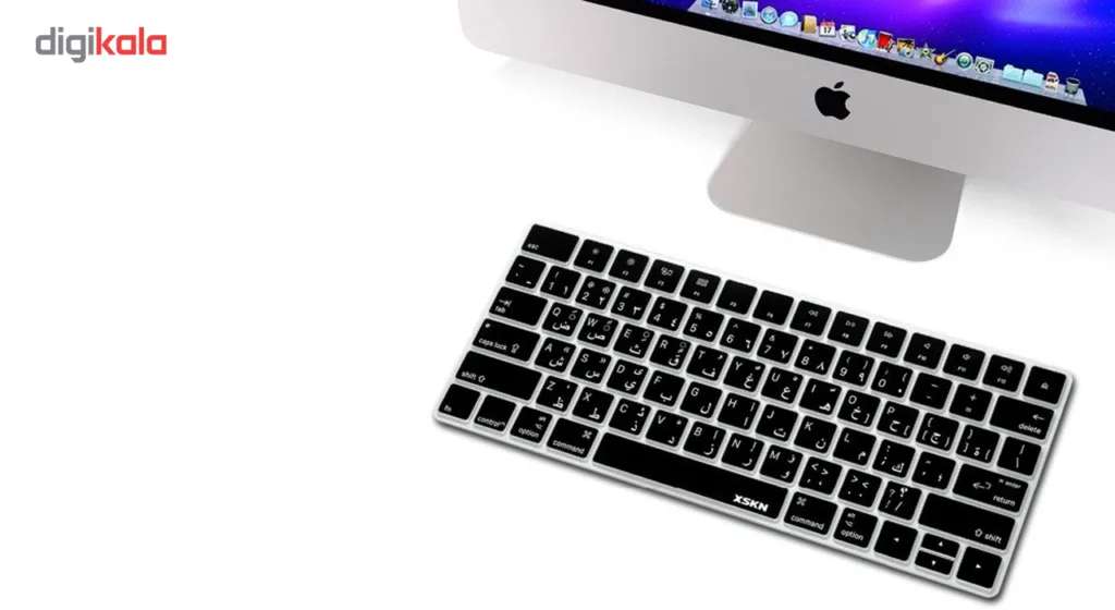 برچسب حروف فارسی کیبورد مدل black design