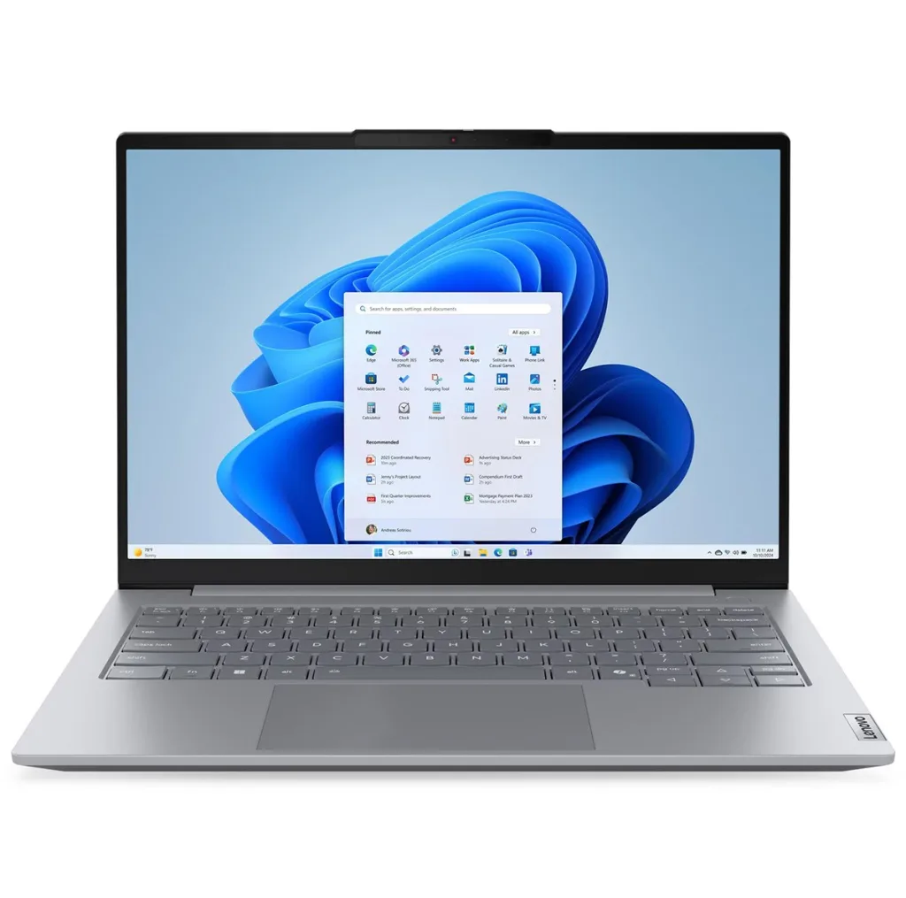 لپ تاپ 14 اینچی لنوو مدل ThinkBook 14 G8 IAL-Core Ultra 7 255H-32GB DDR5 5600MHz-1TB SSD-IPS 60Hz-Backlit-Fingerprint به همراه کیف - کاستوم شده