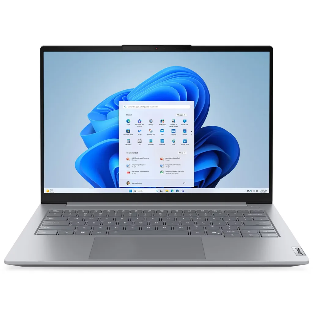 لپ تاپ 14 اینچی لنوو مدل ThinkBook 14 G8 IAL-Core Ultra 7 255H-16GB DDR5 5600MHz-1TB SSD-IPS 60Hz-Backlit-Fingerprint به همراه کیف - کاستوم شده