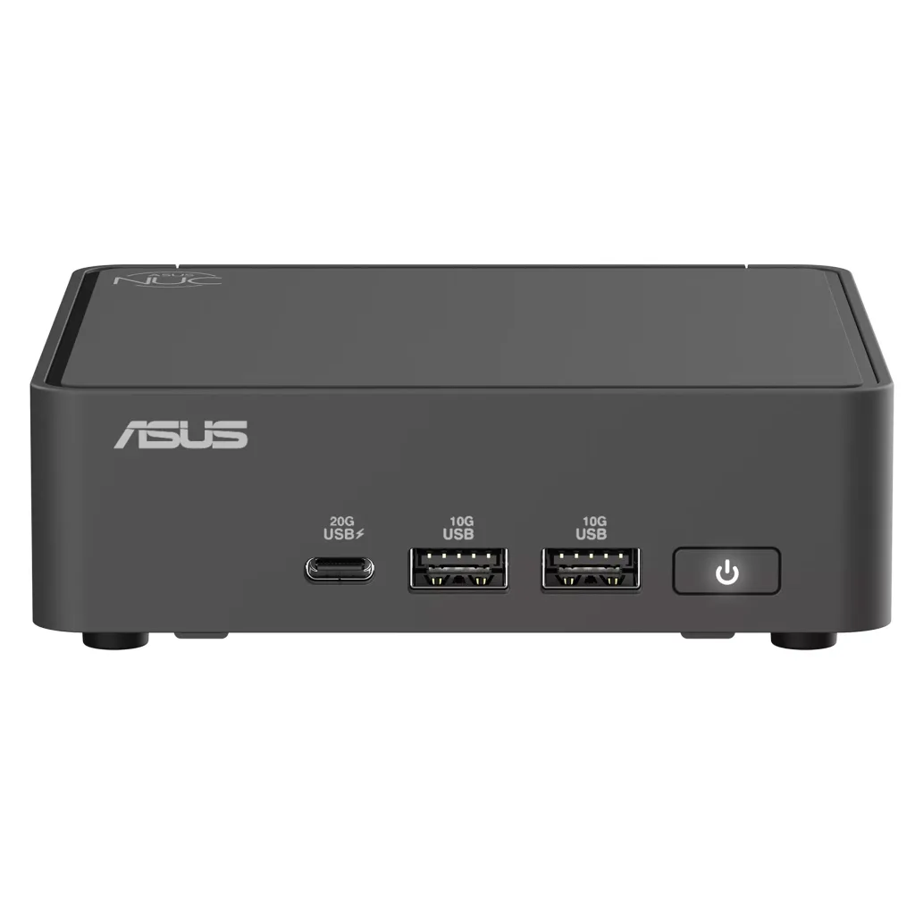 کامپیوتر کوچک ایسوس مدل NUC15CRK با پردازنده Core Ultra 7 255H حافظه SSD با ظرفیت 512 گیگابایت رم DDR5 با ظرفیت 16 گیگابایت پردازنده گرافیکی Intel