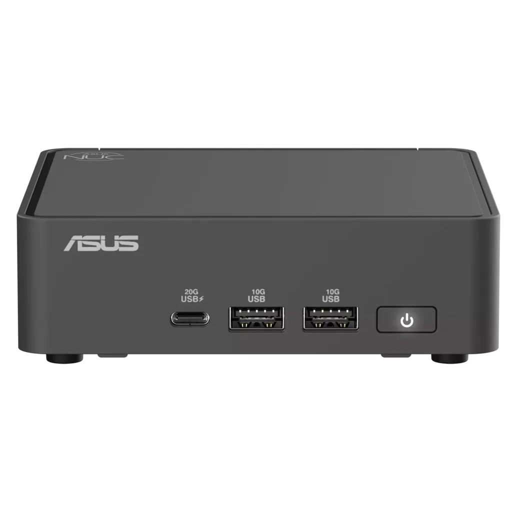 کامپیوتر کوچک ایسوس مدل NUC15CRK با پردازنده Core Ultra 7 255H حافظه SSD با ظرفیت 512 گیگابایت رم DDR5 با ظرفیت 16 گیگابایت پردازنده گرافیکی Intel