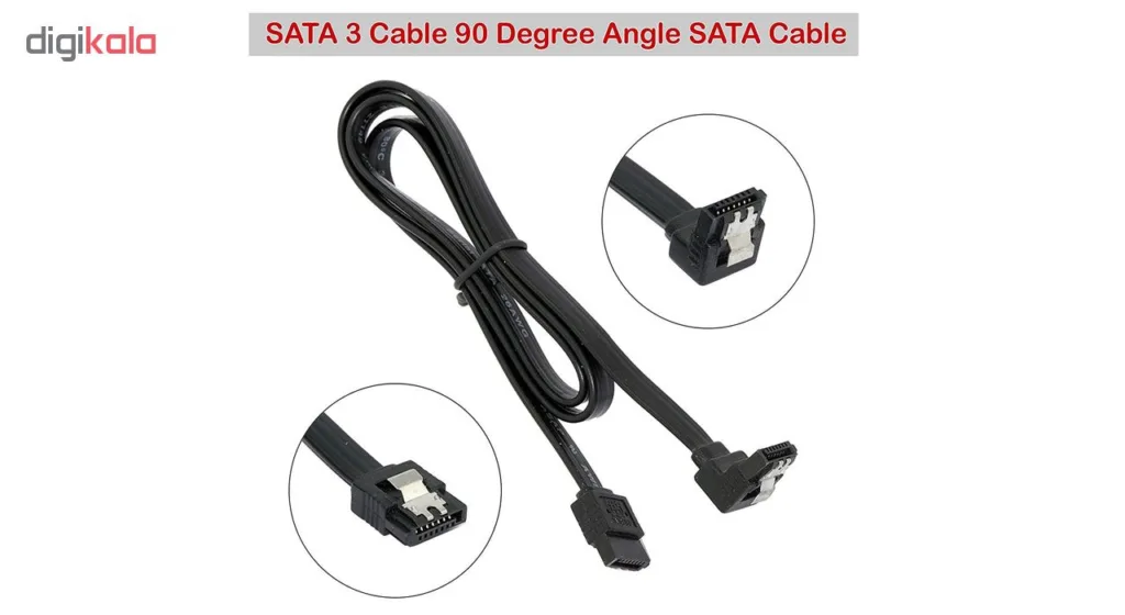 کابل دیتا SATA 3 مدل 12CF1 طول 0.5 متر بسته 2 عددی