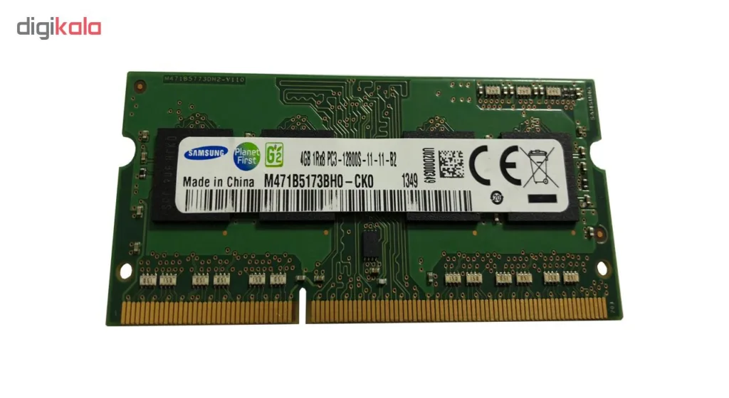 رم لپ تاپ DDR3 تک کاناله ۱۶۰۰ مگاهرتز CL11 سامسونگ مدل PC3 ظرفیت 4 گیگابایت