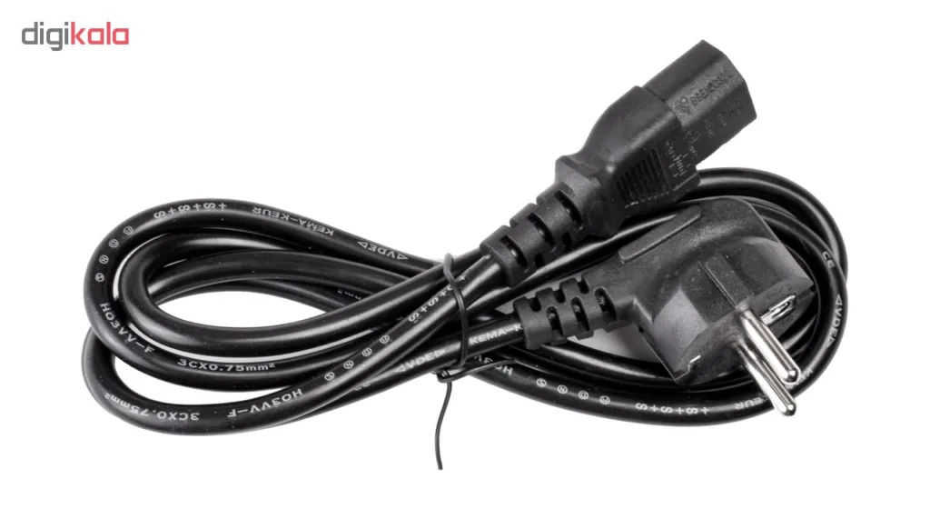 کابل برق 3 پین منبع تغذیه کامپیوتر کد DOP-GM00W طول 1.5 متر