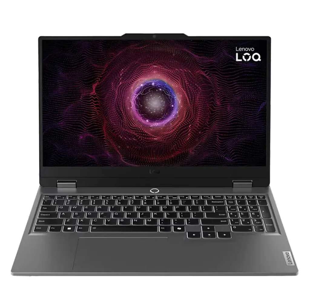 لپ‌تاپ لنوو مدل LOQ 15ARP9 با پردازنده Ryzen 5-7235HS و گرافیک RTX3050 4GB، رم DDR5 12GB با فرکانس 4800MHz، حافظه SSD با ظرفیت 512GB، نمایشگر 15.6 اینچ IPS با وضوح FHD و نرخ به‌روزرسانی 144Hz، دارای نور پس‌زمینه کیبورد،، سیستم‌عامل Windows