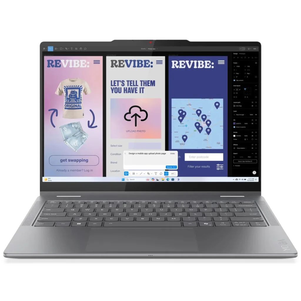 لپ تاپ 16 اینچی لنوو مدل Yoga 7 2-in-1 16ILL10-Core Ultra 5 226V-16GB LPDDR5x 8533MHz-512GB SSD-Touch