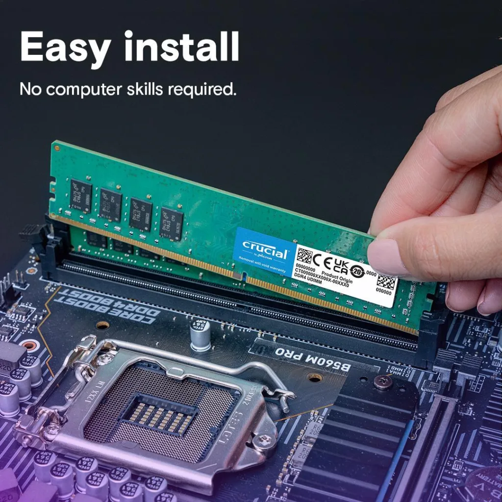 رم دسکتاپ DDR4 تک کاناله 3200 مگاهرتز CL22 کروشیال مدل CT8G4DFRA32A ظرفیت 8 گیگابایت