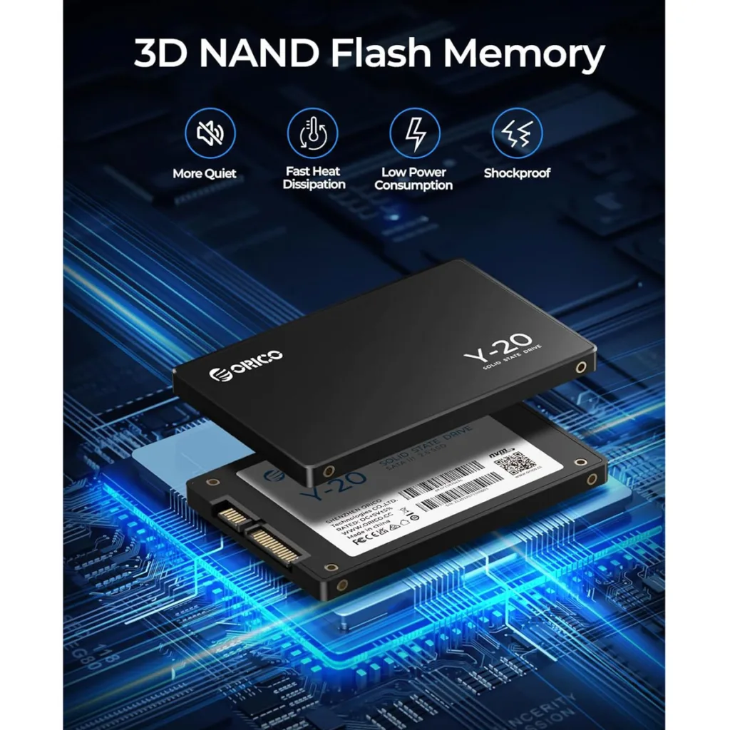 اس اس دی اینترنال SATA III اوریکو مدل Y20-2TB ظرفیت 2 ترابایت