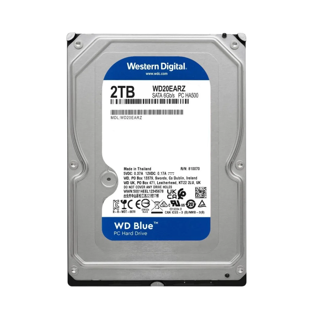 هارد دیسک اینترنال وسترن دیجیتال مدل Blue WD20EARZ ظرفیت 2 ترابایت