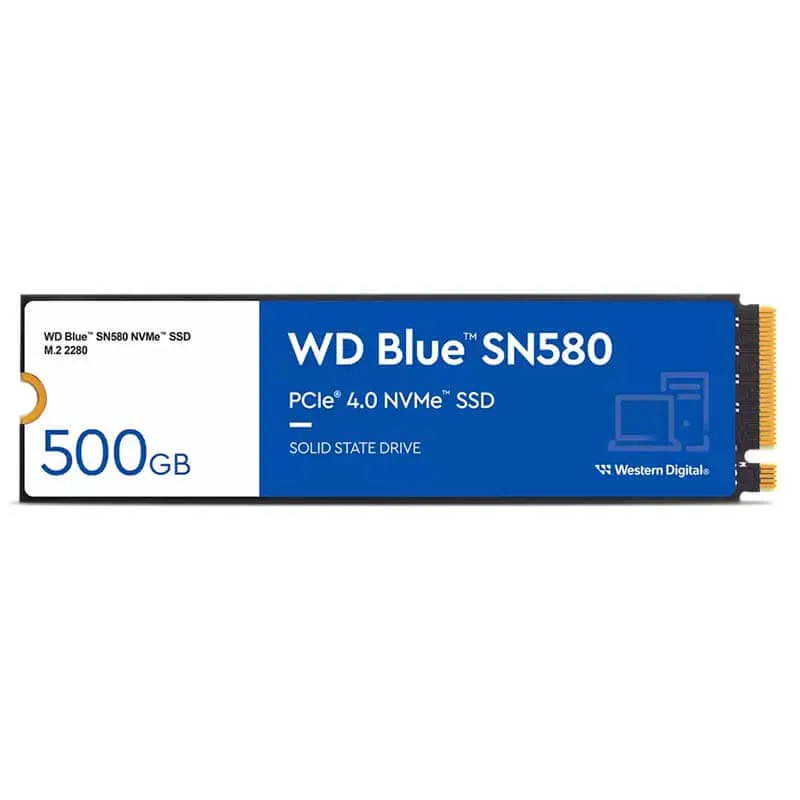اس اس دی اینترنال PCIe Gen4 x4 وسترن دیجیتال مدل Blue SN580  ظرفیت 500 گیگابایت