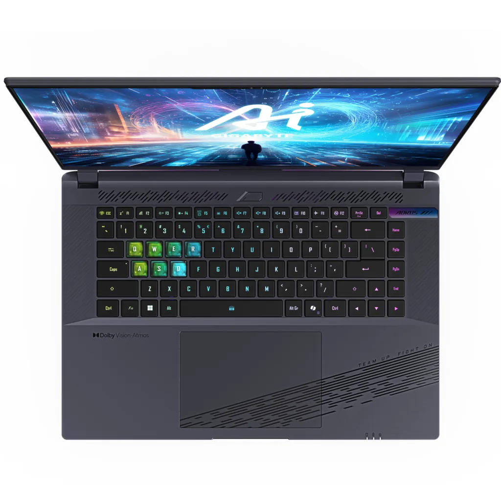 لپ تاپ 16 اینچی گیگابایت مدل AORUS 16X 9KG-i7 13650HX-RTX4060 8GB-16GB DDR5 4800MHz-1TB SSD-QHD 165Hz
