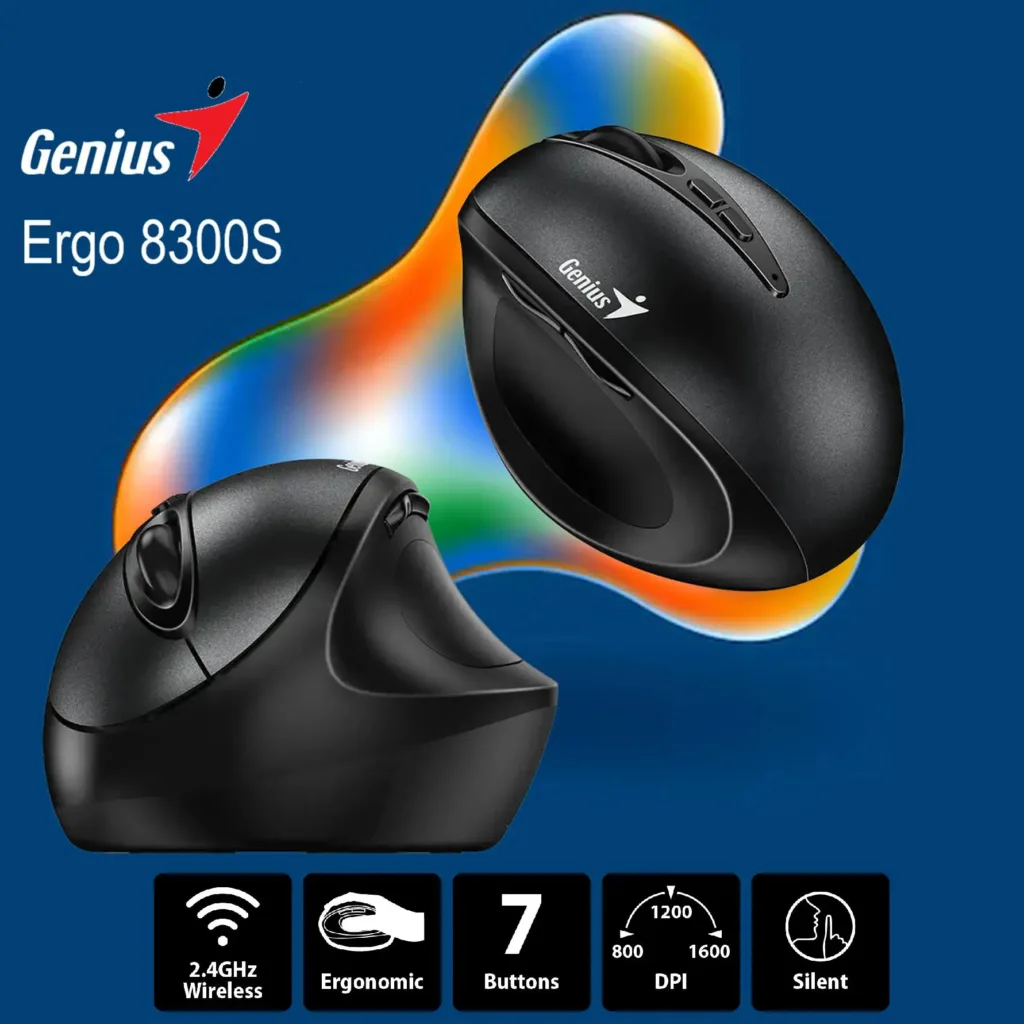 ماوس بی سیم جنیوس مدل Ergo 8300S