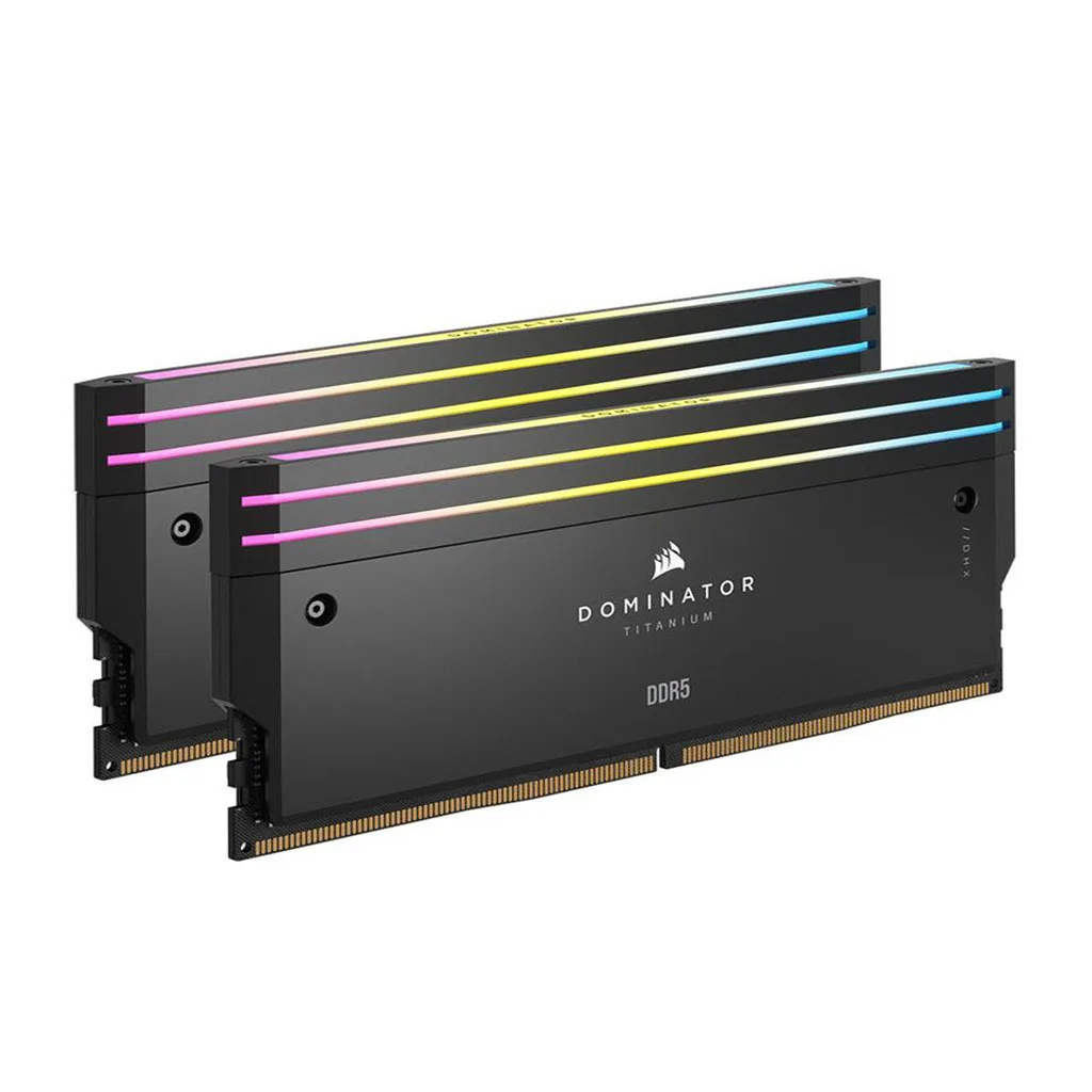 رم دسکتاپ ddr5 دو کاناله 6800 مگاهرتز cl40 کورسیر مدل DOMINATOR TITANIUM ظرفیت 96 گیگابایت