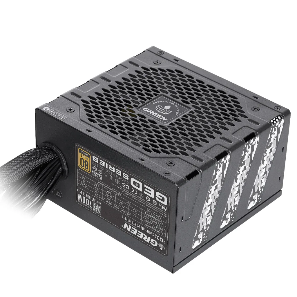 منبع تغذیه کامپیوتر 700W وات گرین مدل GP700A-GED V3.1 (ATX 3.1)