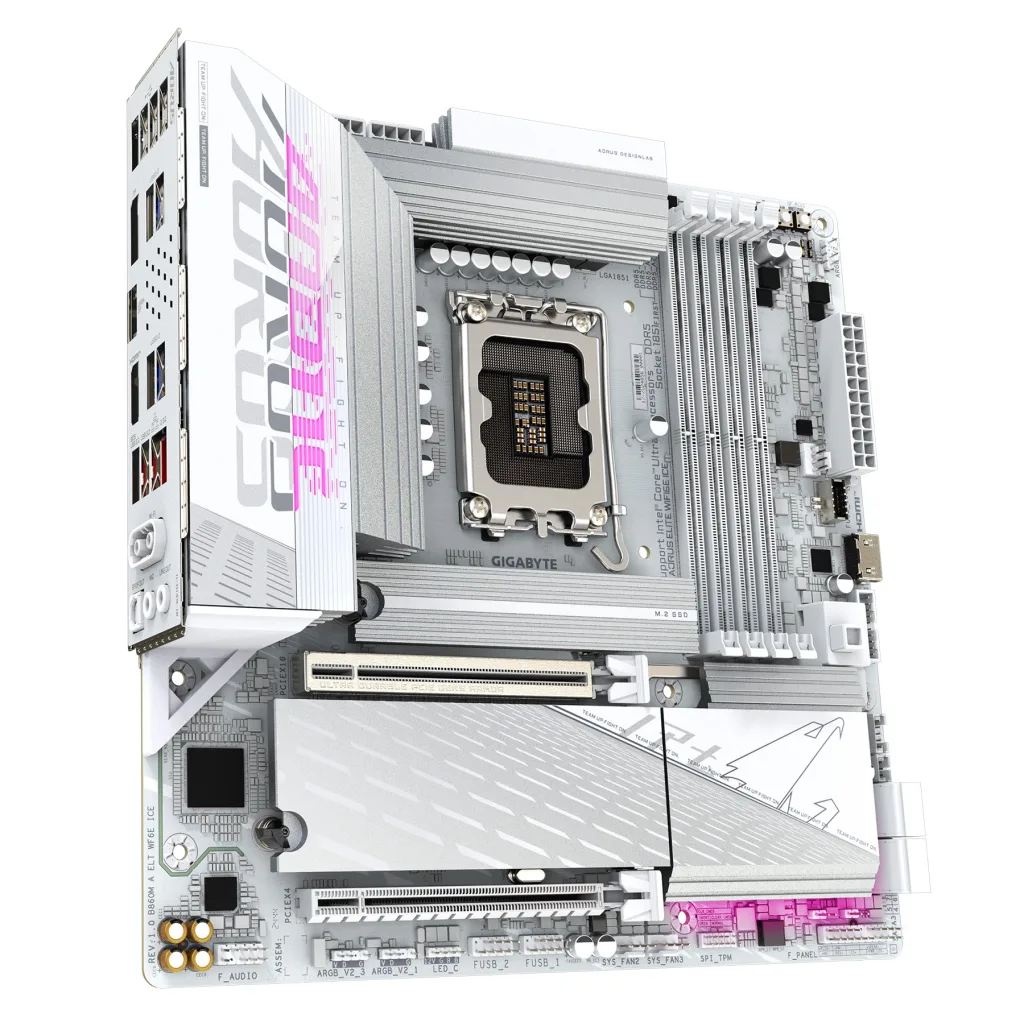مادربرد گیگابایت مدل B860M AORUS ELITE WIFI6E ICE