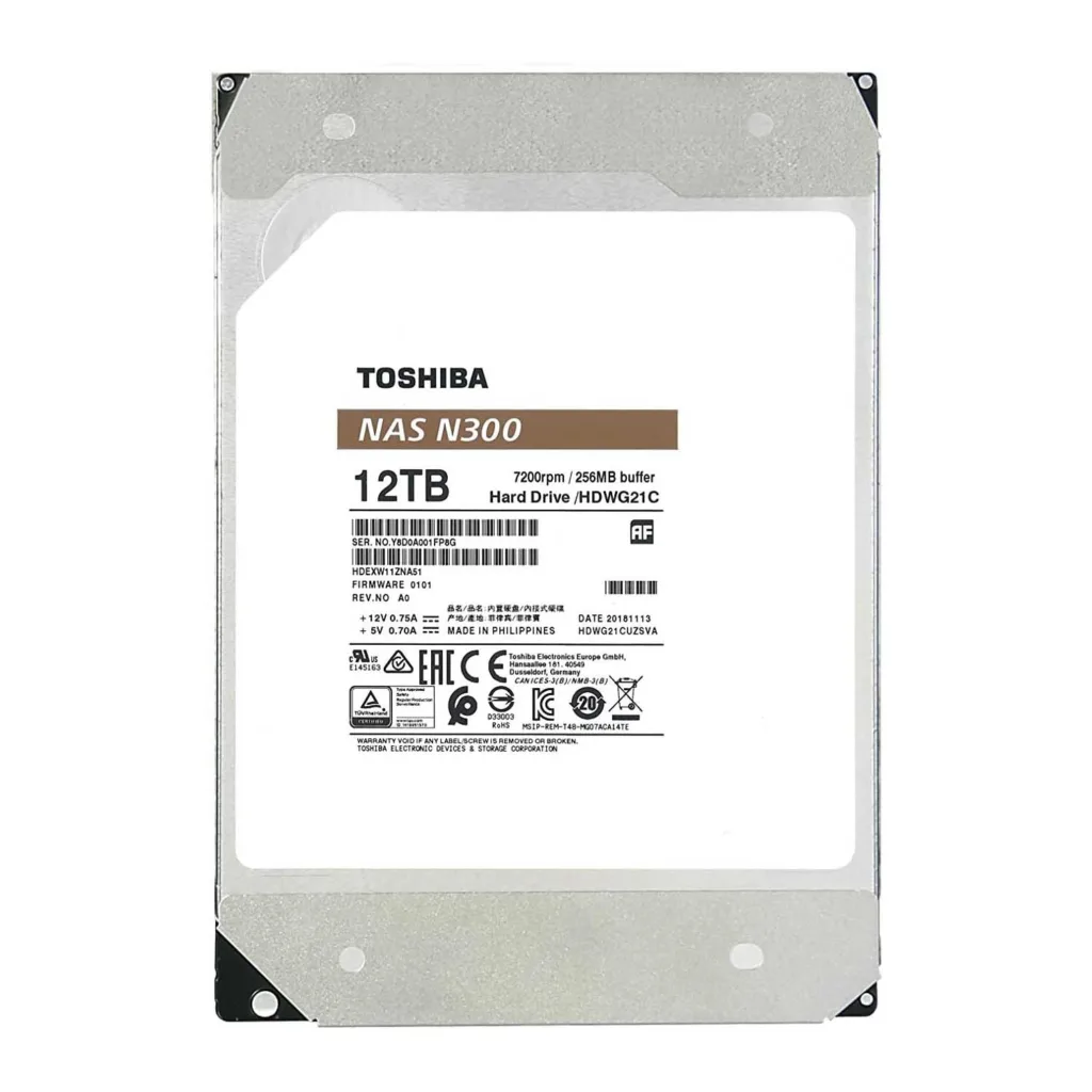 هارددیسک اینترنال توشیبا مدل N300 ظرفیت 12 ترابایت