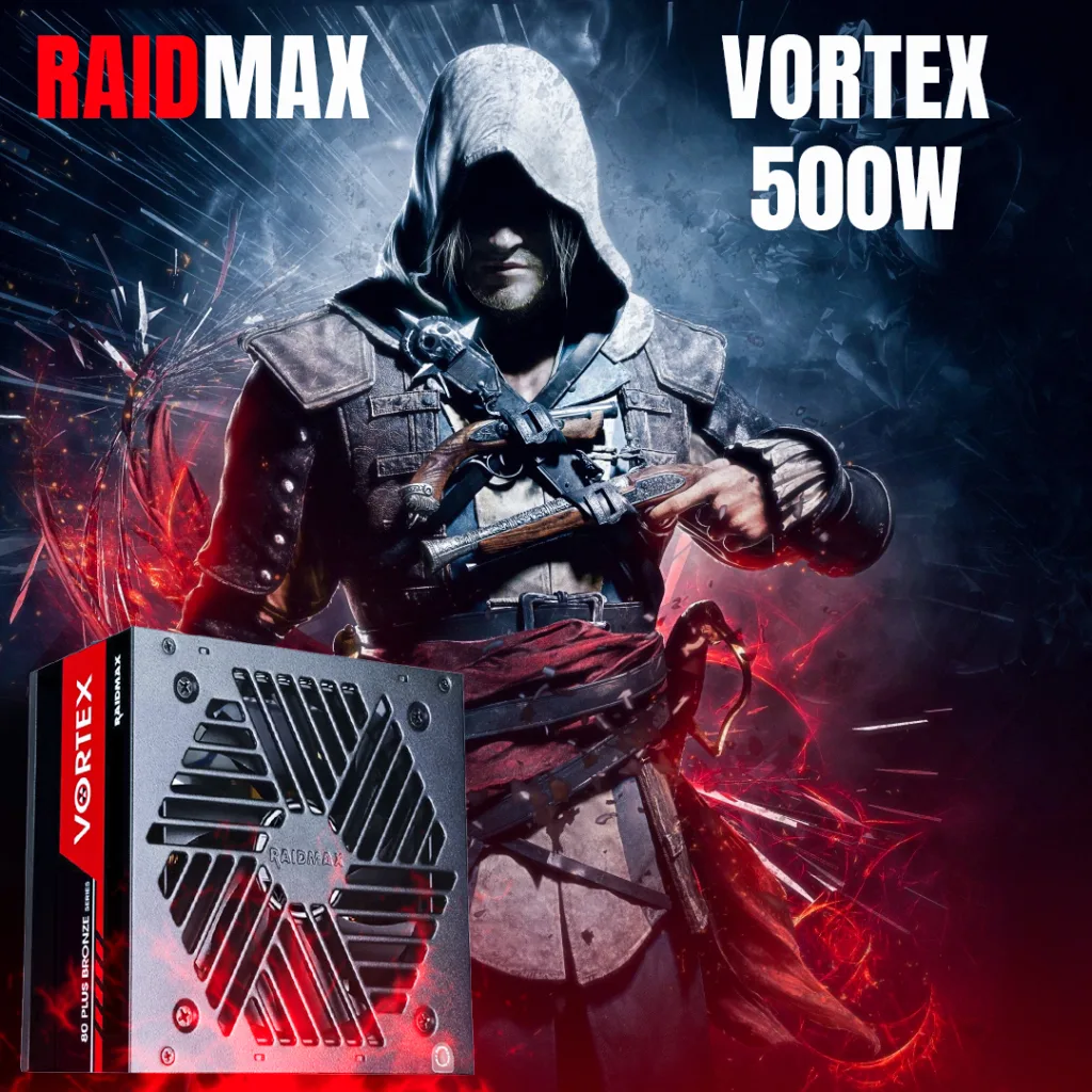 منبع تغذیه کامپیوتر ریدمکس مدل RX 500 w XT Bronze Vortex Gaming