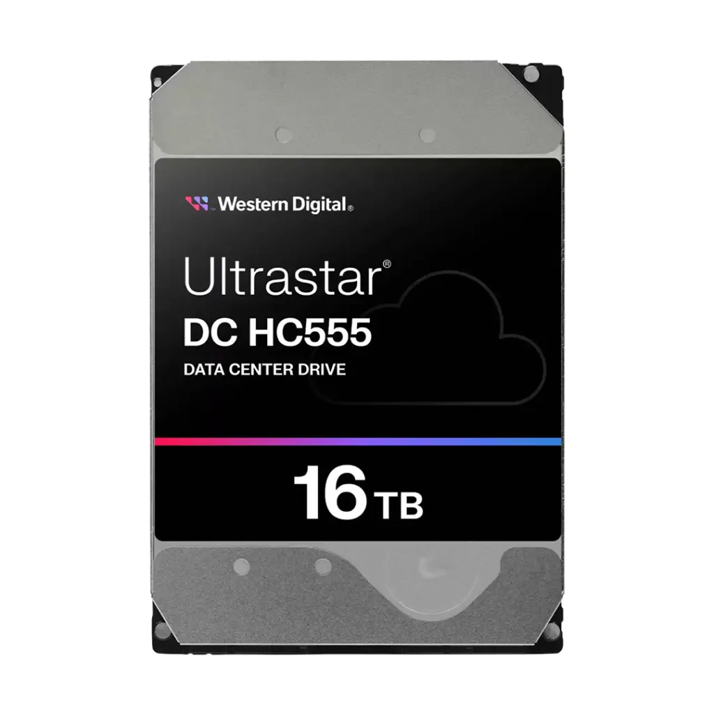 هارد دیسک اینترنال وسترن دیجیتال با رابط SATA مدل Ultrastar HC555 ظرفیت 16 ترابایت