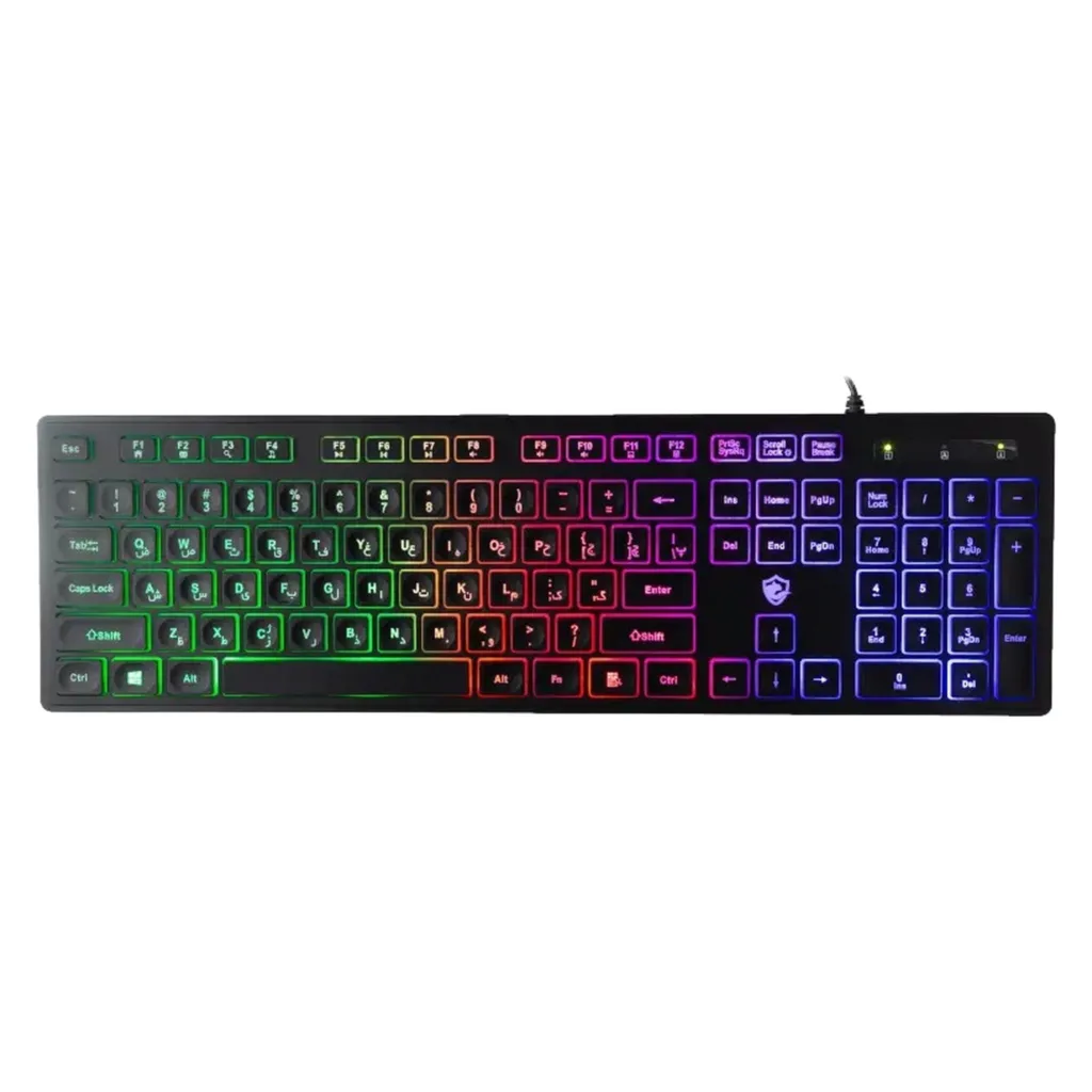کیبورد گیمینگ بیاند مدل BGK-2010 سوئیچ ممبران، Full-Size، نورپردازی RGB