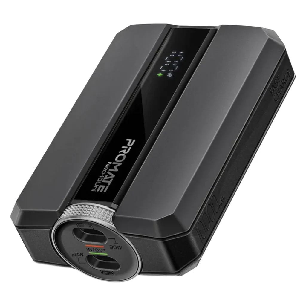 پاوربانک پرومیت مدل NEO-10UNI.BLK  ظرفیت 10000 میلی‌آمپرساعت