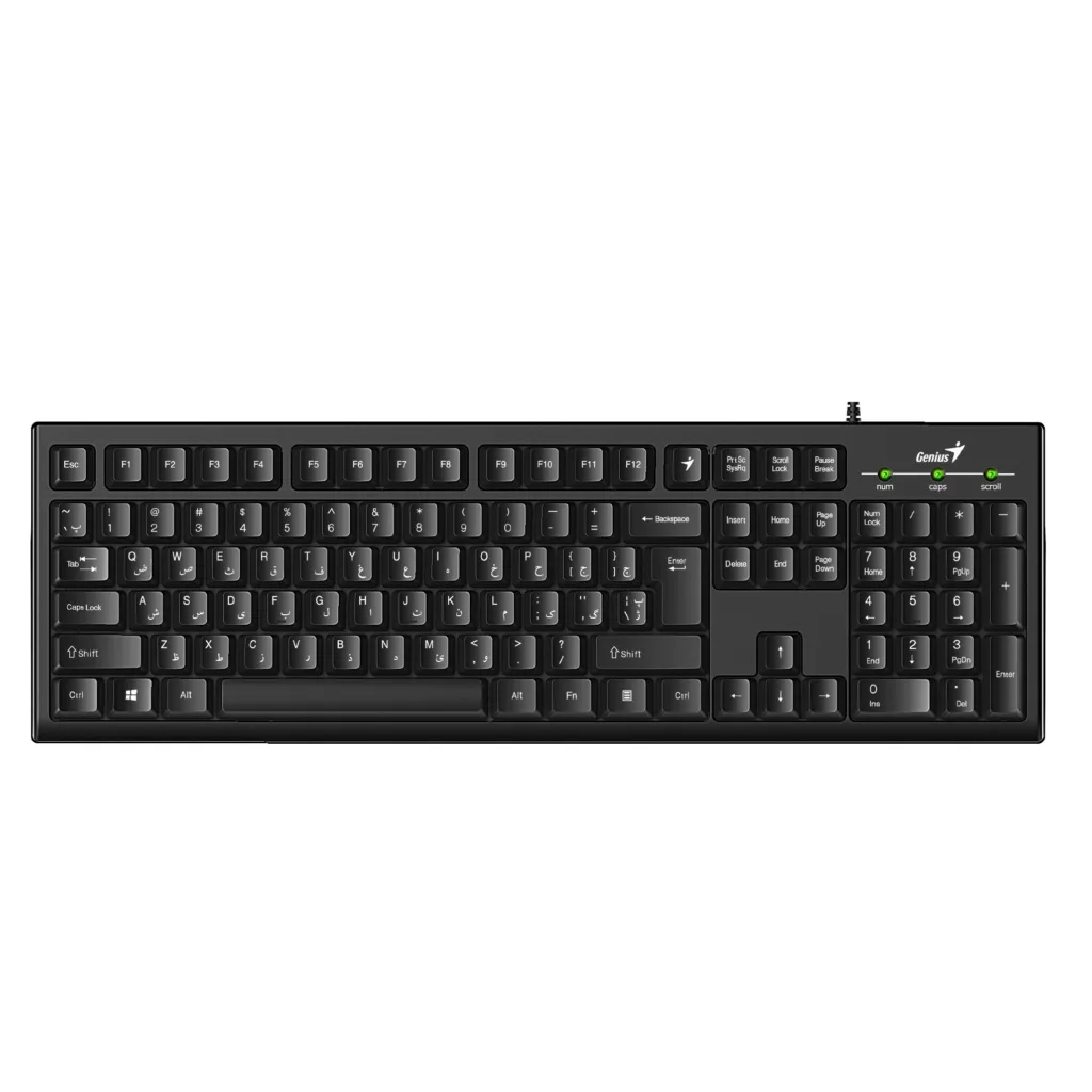 کیبورد جنیوس مدل Smart KB-100، سوییچ ممبران، Full-Size