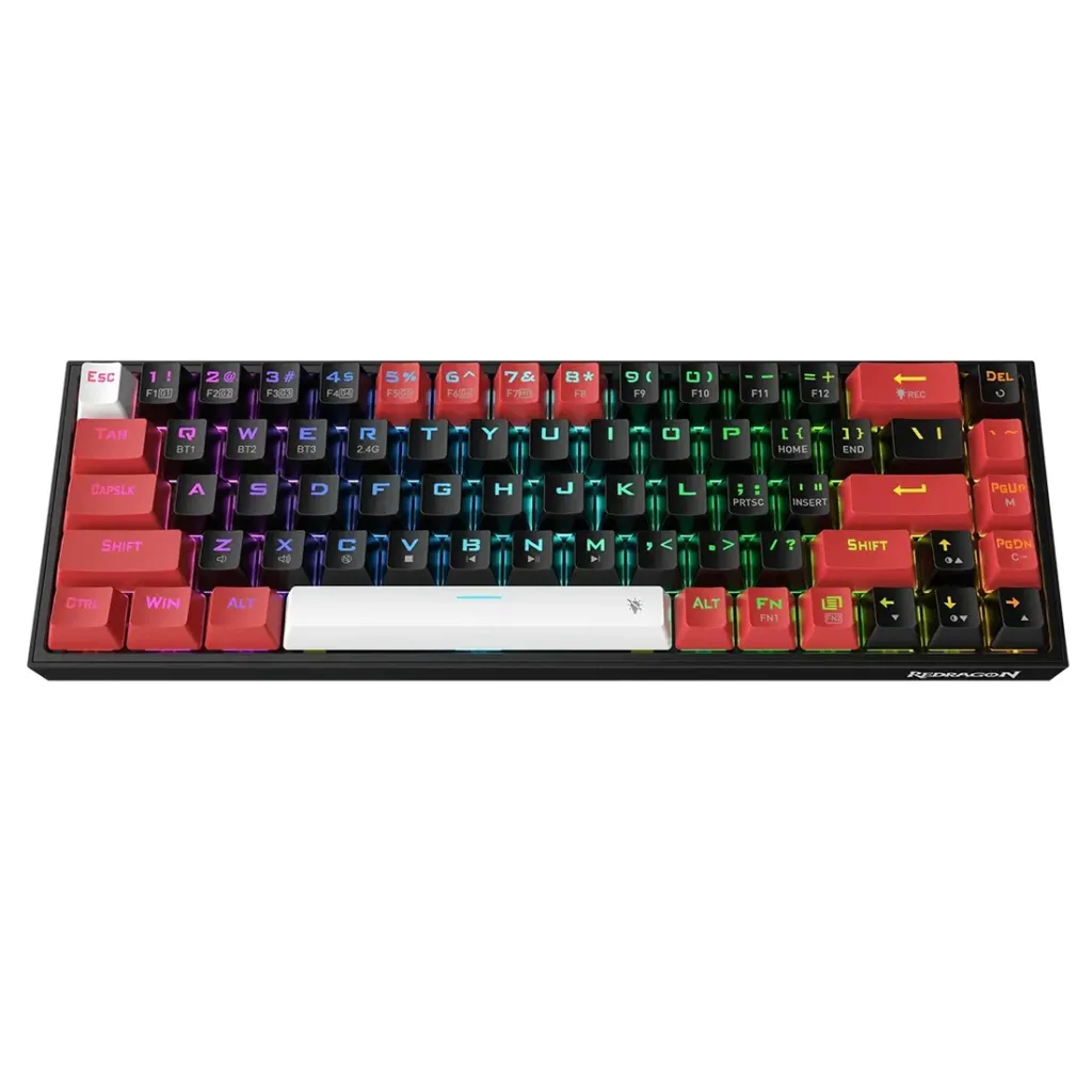 کیبورد مخصوص بازی ردراگون مدل CASTOR K631-PRO-BRW