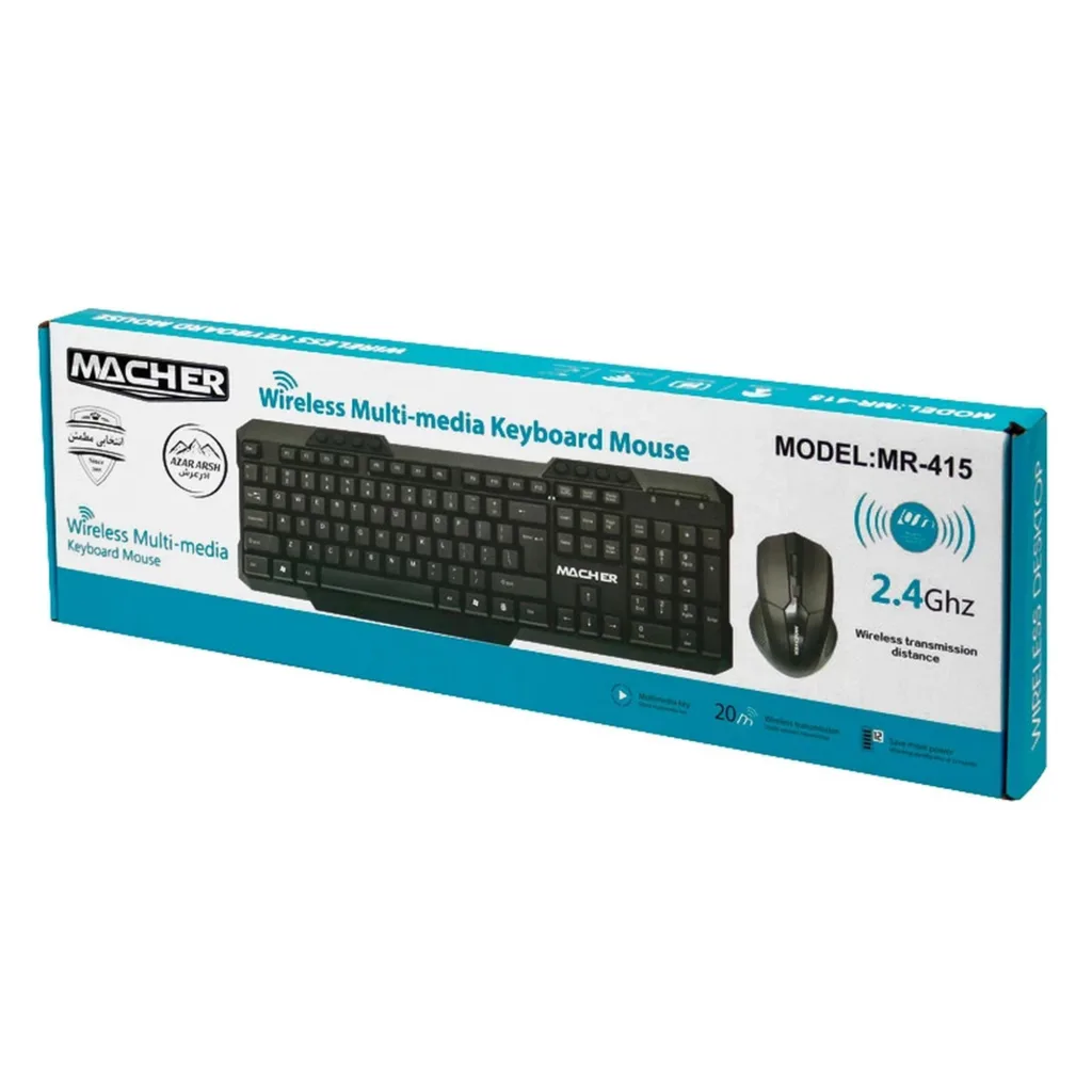 کیبورد و ماوس مچر مدل MR-415، سوییچ ممبران ، Full Size