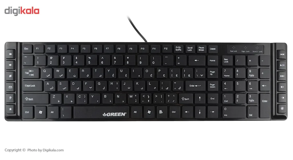 کیبورد گرین GK-301 باحروف فارسی