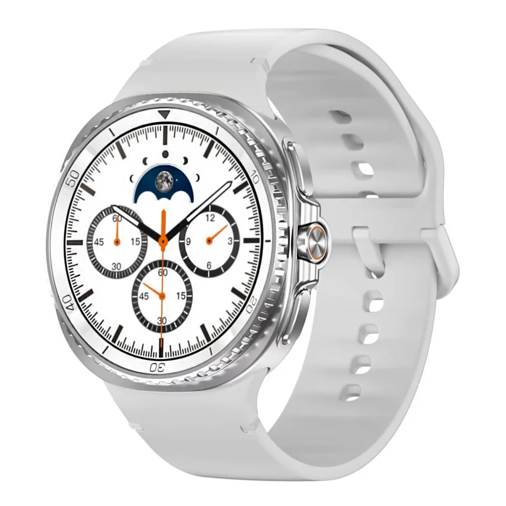 ساعت هوشمند 46 میلی متر وونک مدل Galaxy Watch 8 با بند سیلیکونی