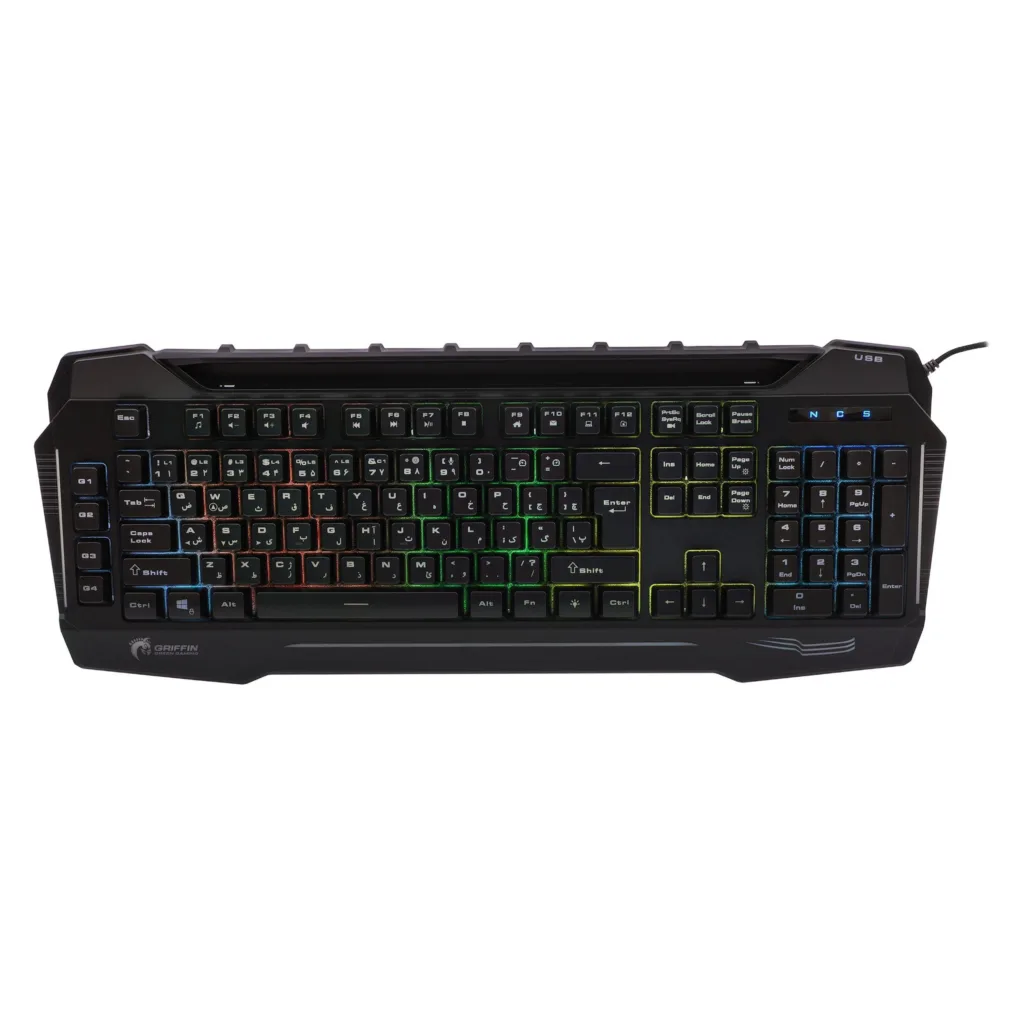 کیبورد گیمینگ گرین مدل GK702-RGB، Full-Size نورپردازی RGB