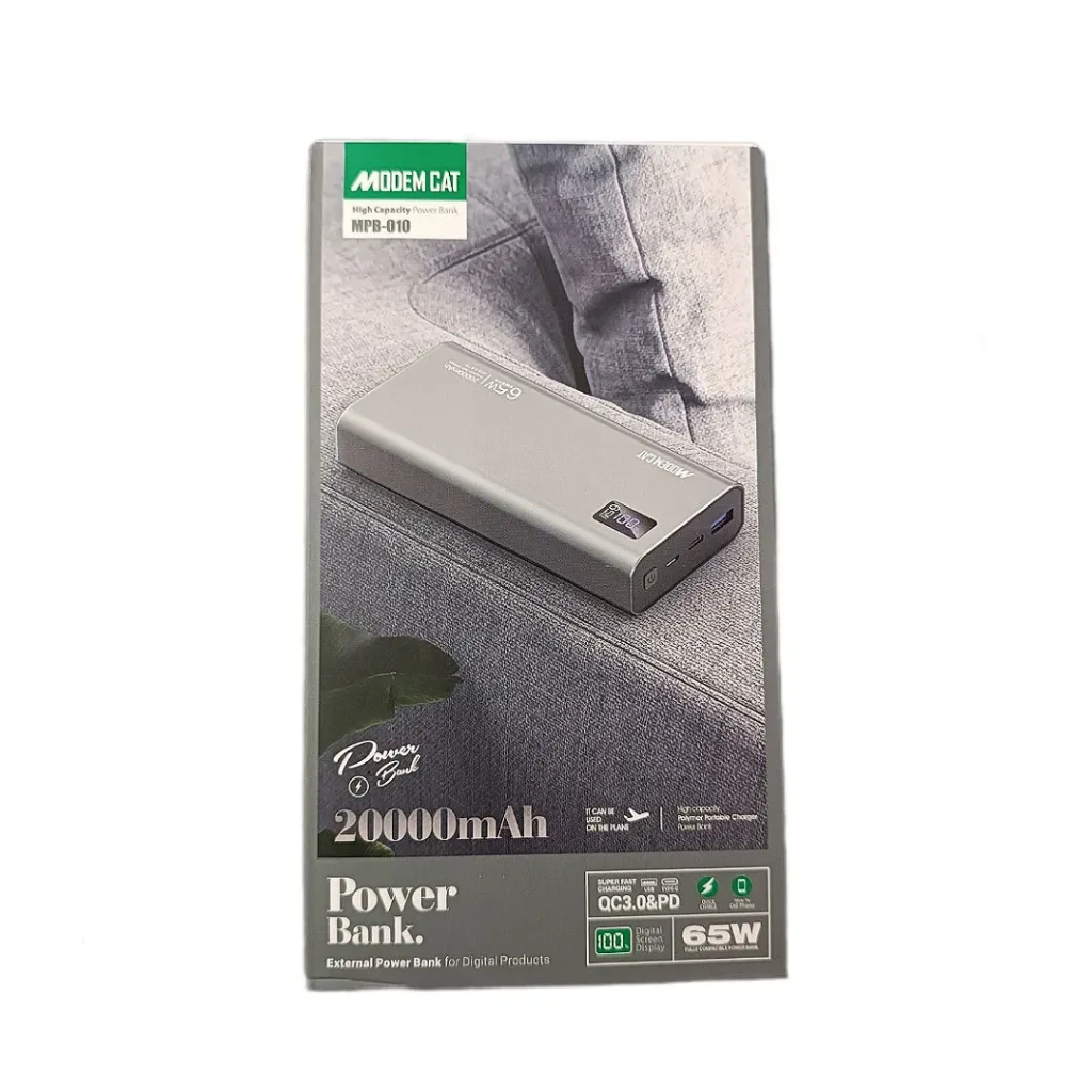 پاوربانک مودم کت مدل mpb-010 ظرفیت 20000میلی آمپر ساعت