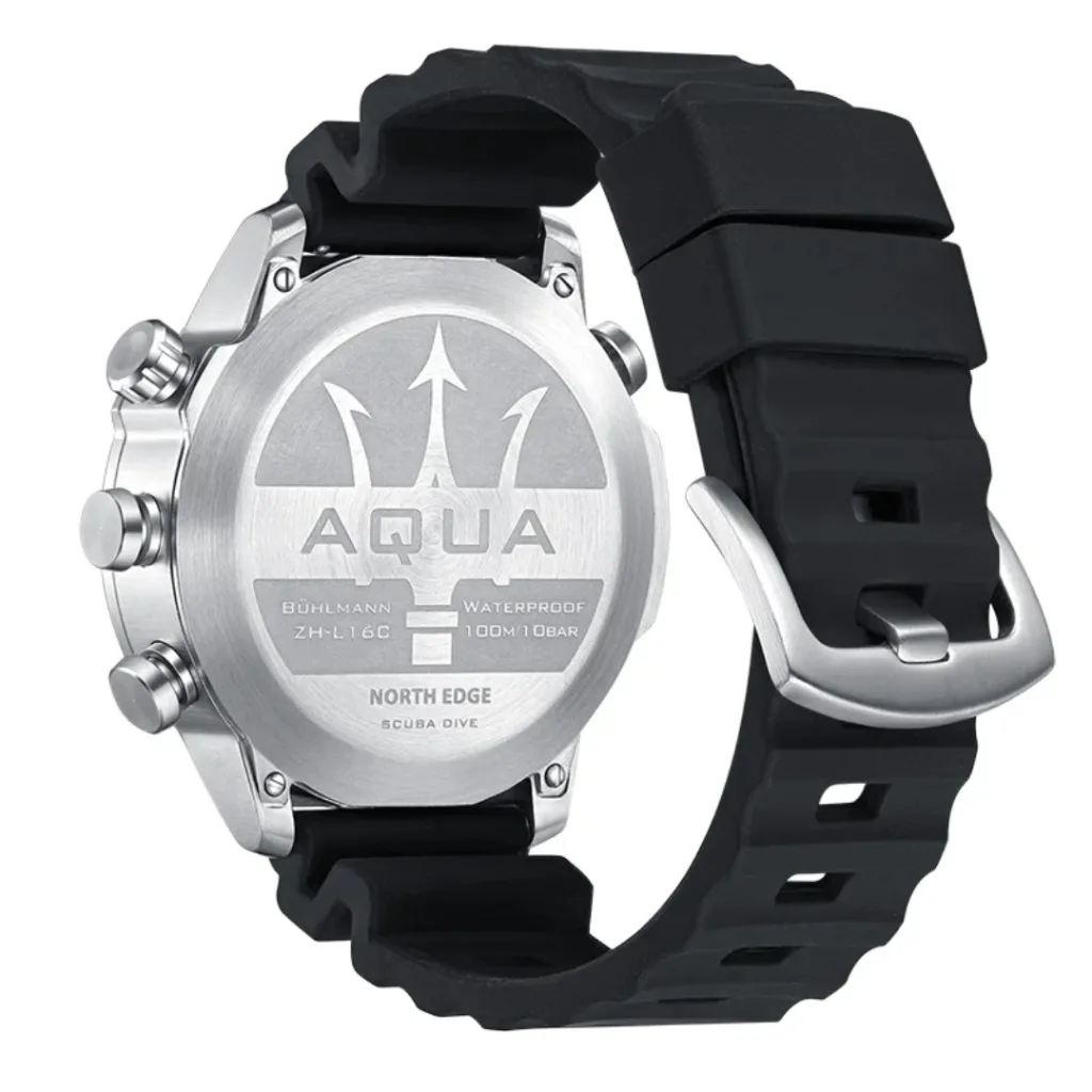 ساعت هوشمند 50 میلی متر نورث اج مدل AQUA با بند رابر