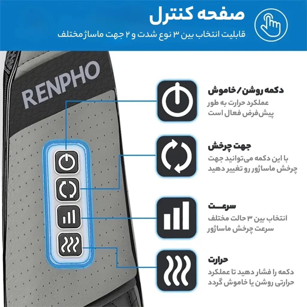 ماساژور برقی گردن و شانه رنفو مدل SNM061