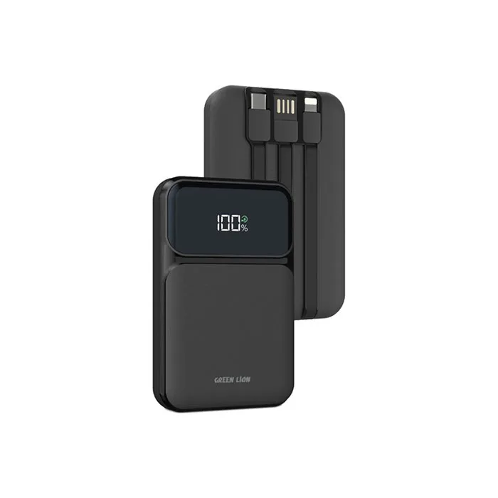 پاوربانک قابل حمل گرین لاین مدل INTEGRATED GL-PB36 ظرفیت 10000 میلی آمپر ساعت