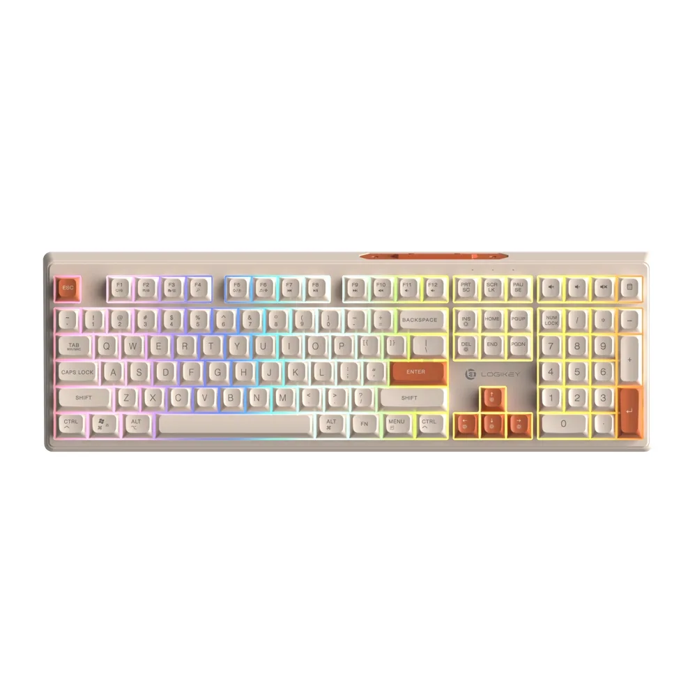 کیبورد لاجی کی مدل K330C، سوییچ ممبران، Full-Size، نورپردازی RGB