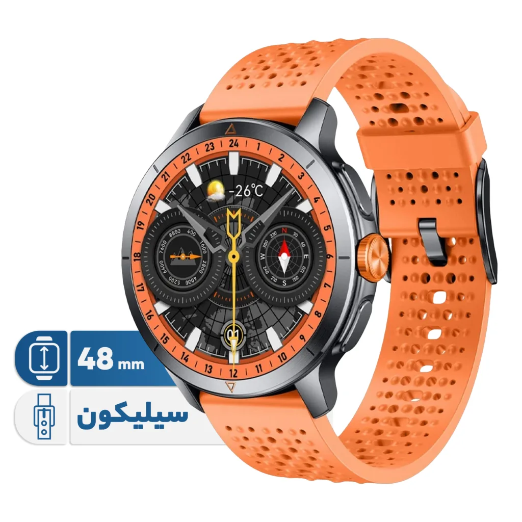 ساعت هوشمند گلوریمی مدل GX RACE مناسب برای ورزش، کنترل سطح اکسیژن خون، شمارش ضربان قلب، پایش وضعیت خواب