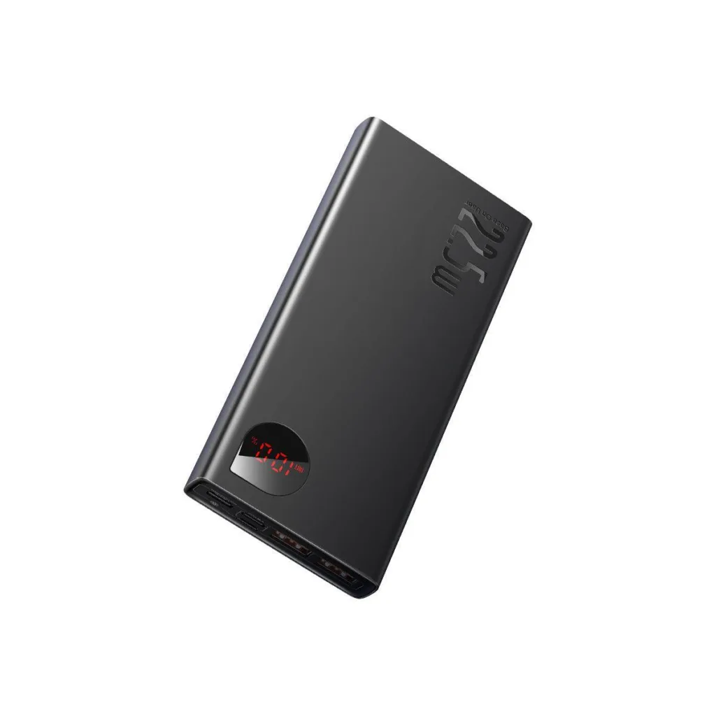 پاوربانک باسئوس مدل ADAMAN METAL DIGITAL DISPLAY ظرفیت 10000 میلی آمپر ساعت